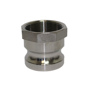 A100S 1" 304 Stainless Steel Cam and Groove - Part A - Male Adapter x Female NPT Thread