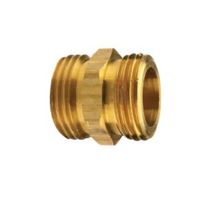 BA777 Garden Hose Adapter, 3/4-11-1/2, Male Garden Hose Thread, Brass, Domestic