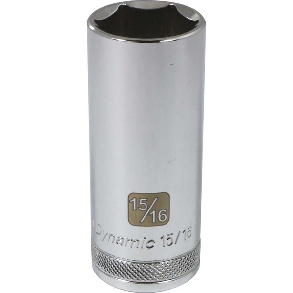 D016530 DYNAMIC TOOLS 15/16" X 6 POINT DEEP 1/2" DRIVE SOCKET