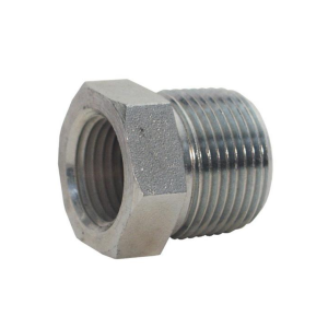 5406-24-20 Dixon Valve Zinc Plated Steel 1-1/2"-11-1/2 Male NPTF x 1-1/4"-11-1/2 Female NPTF Hex Reducer Bushing