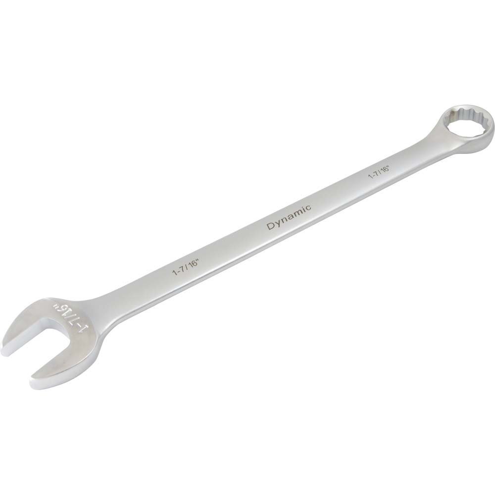 D074346 Dynamic Tools 12 Point Combination Wrench, 1-7/16", Satin Finish
