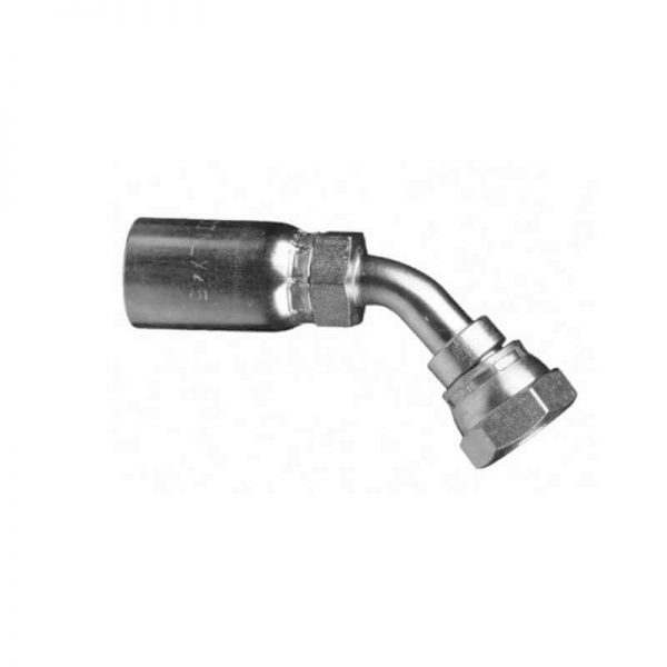 45 DEG BSPP CRIMP FITTING