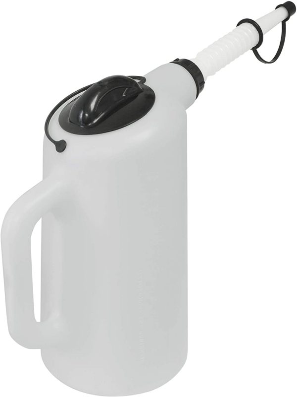 LIS19702 Lisle Dispenser with Lid and Cap - 8 Quart Capacity,White
