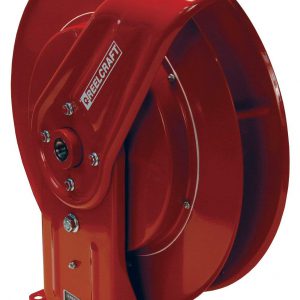 7800LP Dixon Valve Reelcraft 7000 Steel Spring Driven Hose Reel - Hose Capacity: 70ft of 3/8", 50ft of 1/2"