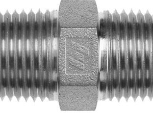 D5404-08-08 Straight Adapter - 1/2" Male Pipe Rigid x 1/2" Male Pipe Rigid, Steel