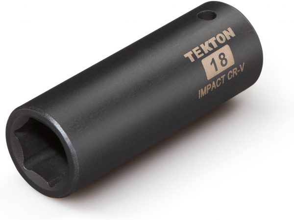 SOCKET 1/2" DR 6PT 18MM BLACK