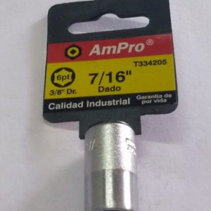 SOCKET 3/8" DR X 7/16" 6PT