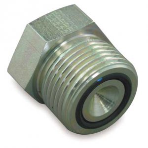 FF9767-20S Steel Adapter, 1-11/16-12 Male O-Ring Face Seal Hex Plug