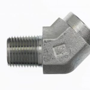D5503-06-06 45° Street Elbow Tube Fitting, 3/8"-18 NPTF x 3/8"-18 NPTF Thread, 3/8" MNPTF x 3/8" FNPTF