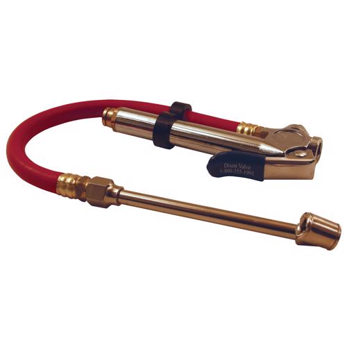 D101 D101 Dixon Valve Heavy Duty Tire Gauge - 12" Hose with Swivel Dual Foot Chuck Inflator