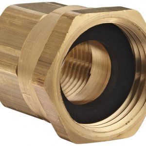 BAS974 Dixon Valve & Coupling Brass Fitting, Swivel Adapter, 3/4" GHT Female x 1/2" NPTF Female