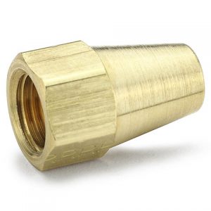 41FL-8 Dixon Valve Brass SAE 45 deg. Flare Fitting - Long Nut - 1/2" Tube Size x 3/4"-16 Straight Thread