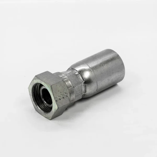 C22900-10-10 5/8" Braided Crimp x 5/8" FBSPPX - 60° Cone - Hydraulic Hose Fitting - Steel