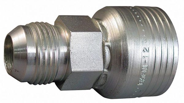 Eaton Aeroquip Male JIC SAE 37° Straight TTC Crimp Fitting 1BA8MJ8