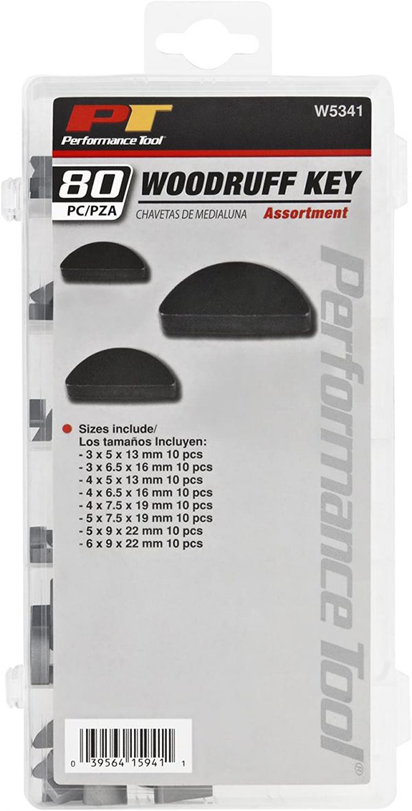 PREF TOOL WOODRUFF KEY ASST 80PC