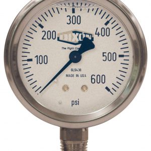 S/S LIQUID FILL GAUGE 600 PSI
