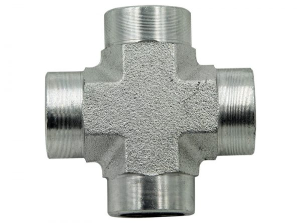 5652-06-06-06-064 3/8" FP X 3/8" FP X 3/8" FP X 3/8" FP - FEMALE PIPE CROSS