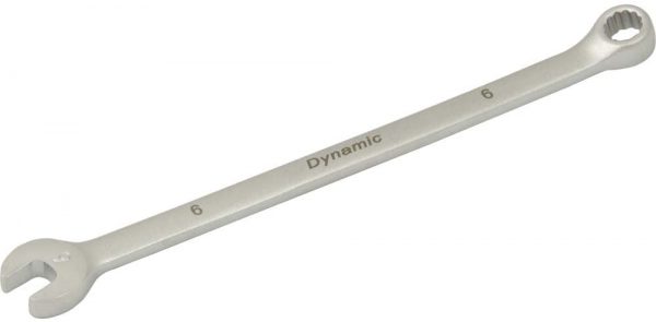 D074406 Dynamic Tools 12 Point Combination Wrench, 6MM, Satin Finish