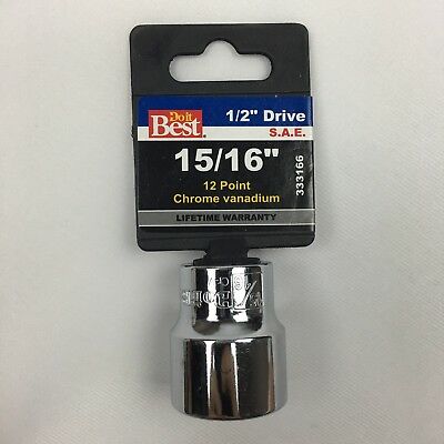 SOCKET 1/2" DR X 15/16" 12PT