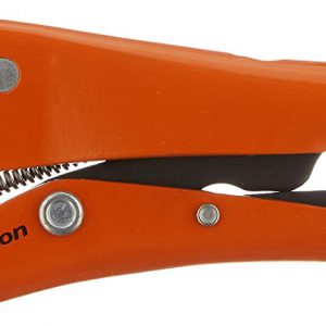 GripOn 111-07 7" Curved Jaw Locking Pliers in Orange Epoxy