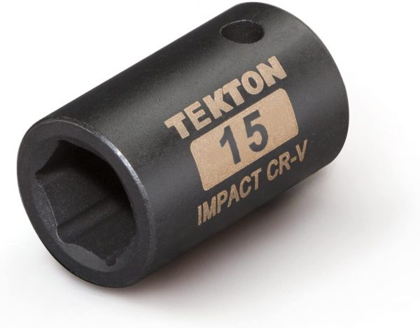 SOCKET 1/2"DR 6PT  15MM