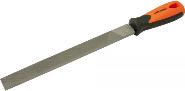 D094002 Dynamic Tools Flat Hand File with Bastard Cut, 10"