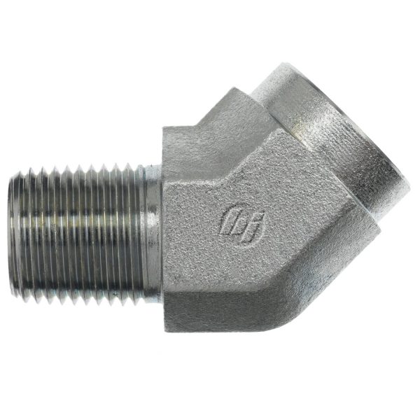 D5503-16 45° Street Elbow Tube Fitting, 1"-11-1/2 NPTF x 1"-11-1/2 NPTF Thread, 1" MNPTF x 1" FNPTF