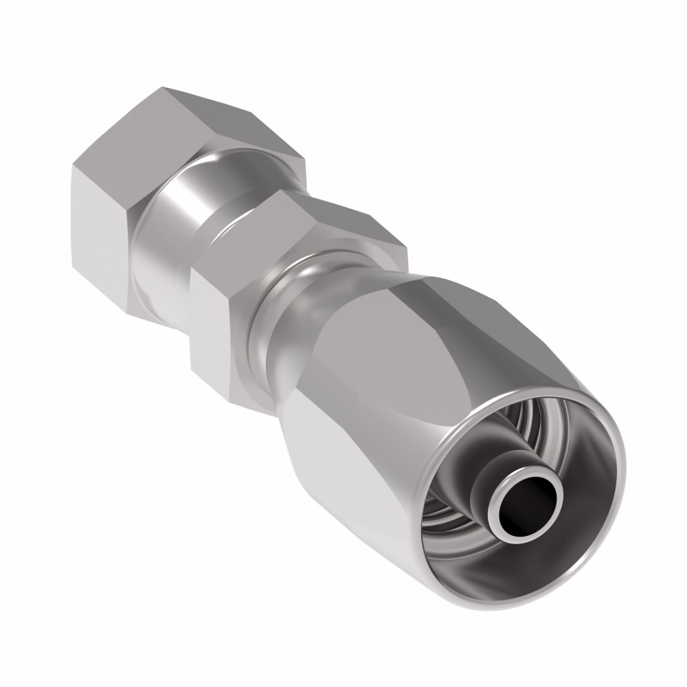 42504N-605 3/8" JIC 37 deg Female Swivel, 425 N Series, Field Attachable Hose Fittings - 42506N606