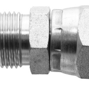 9240-05-04 Adaptall Carbon Steel -05 Male JIC x -04 Female BSPP Swivel Adapter