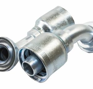 4036-1212 JB40C6145 Series 4.61 Inch (in) Overall Length (A) SAE Code 61 Flange 45 Degree Elbow