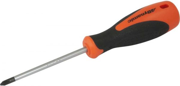 D062103 Dynamic Tools Number-3 Phillips Screwdriver with 6" Blade Length and Comfort Grip Handle