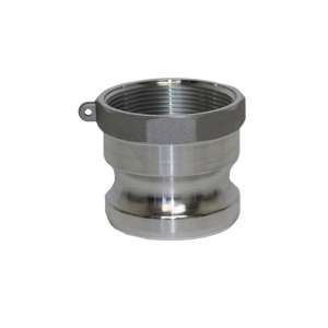 A600A Jason Industrial 6" Aluminum Cam and Groove - Part A - Male Adapter x Female NPT Thread