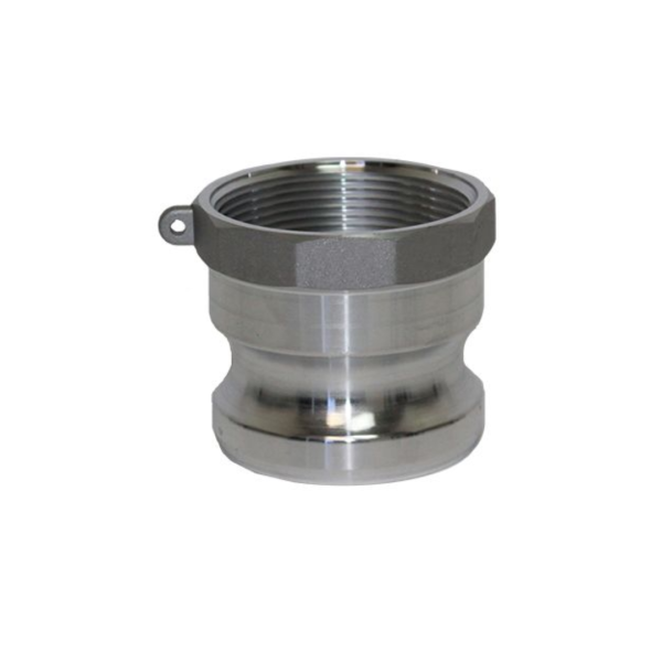 A600A Jason Industrial 6" Aluminum Cam and Groove - Part A - Male Adapter x Female NPT Thread